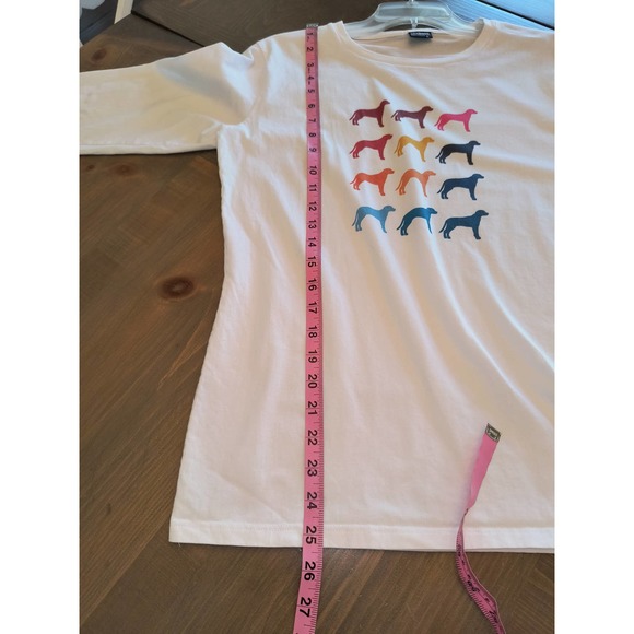 Idakoos  Colorful Labrador Retriever Long Sleeve T-shirt size L - Picture 12 of 13